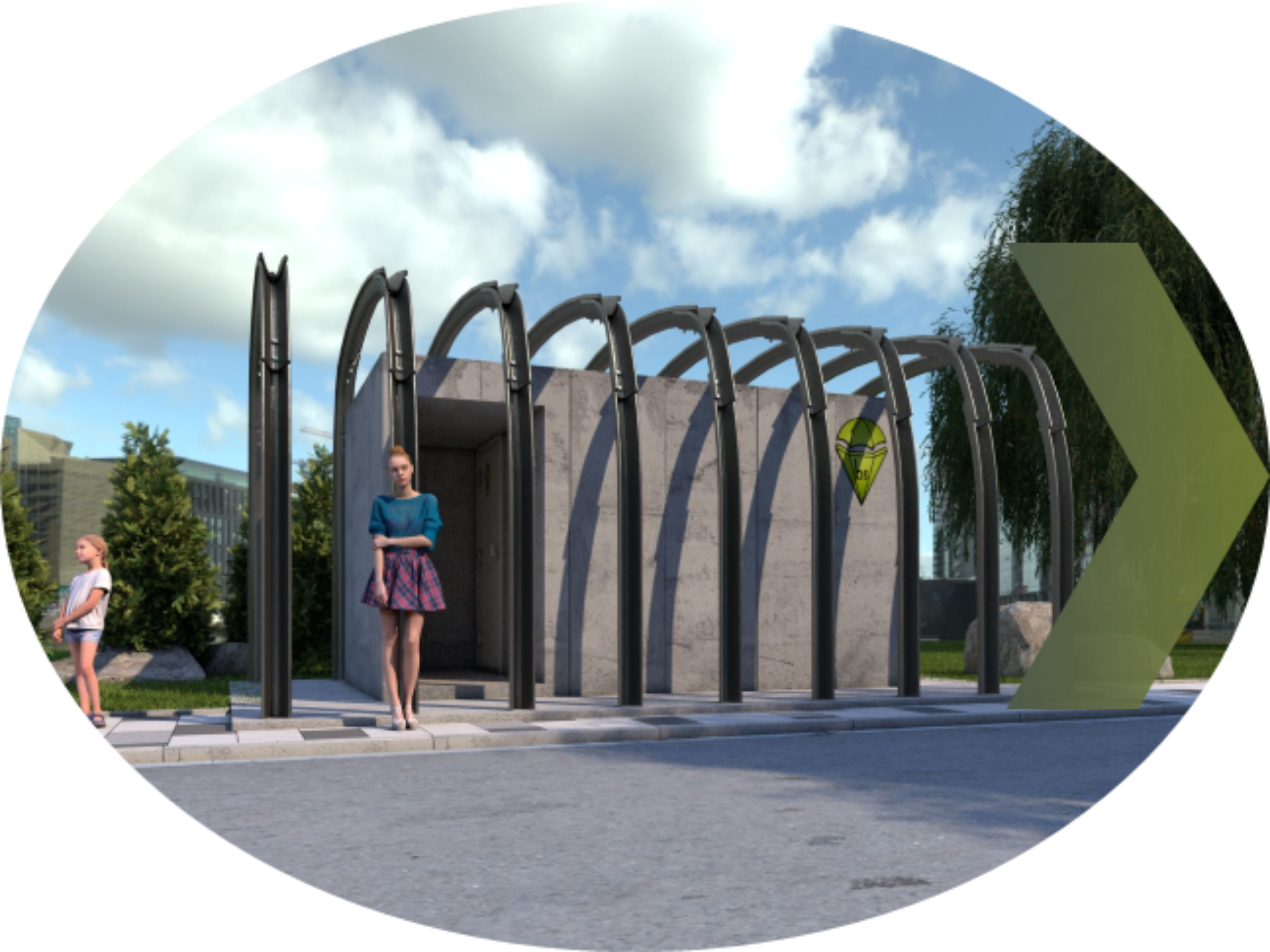 Dočasný přístřešek s podpůrnou konstrukcí pro těžbu – projekt Bezpečné přístřešky